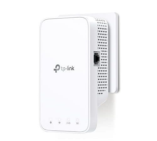 TP-Link Répéteur WiFi RE330 Amplificateur WiFi AC1200, WiFi Extender jusqu'à 120㎡, répéteur wifi puissant avec un port Ethernet, Compatible avec toutes les box internet