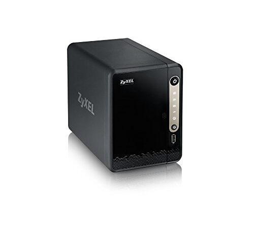 Zyxel Nas 2 Baies Serveur De Stockage Personnel Cloud | Boîtier Nas | Accès à Distance Et Streaming Multimédia | 2 ports USB 3, 1 port USB 2 [NAS326]