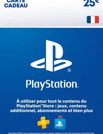 25€ Carte Cadeau PlayStation | Compte Français [Code par Email]