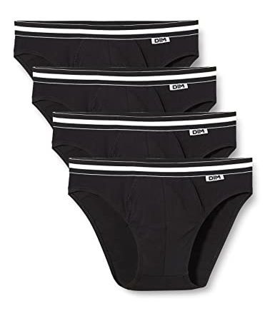 Dim Slip Ecodim Coton Stretch Homme x4,Noir, XL