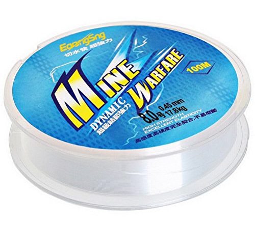 Fil de pêche monofilament en nylon transparent 100 mètres - Environ 8 mm de diamètre