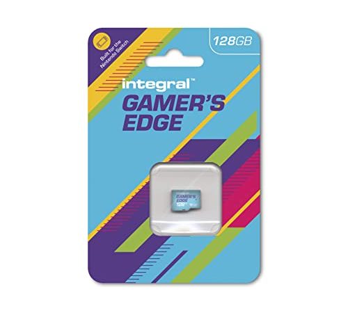 Integral 128GB Gamer's Edge Carte Micro SD pour la Nintendo Switch - Chargez et sauvegardez des Jeux Rapidement stockez des Jeux DLC et sauvegardez des données conçu pour la Nintendo Switch