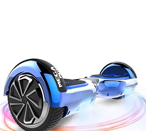 MEGA MOTION Hoverboards, Hoverboards pour Enfants, Hoverboards Auto-équilibré à Deux Roues de 6,5 Pouces avec Haut-parleur Bluetooth, avec Lumières LED, Cadeau pour Enfants