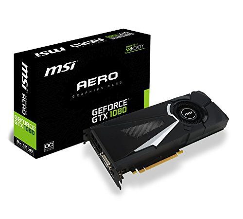 MSI GeForce GTX Carte Graphique 1080 AERO 8G OC , Noir