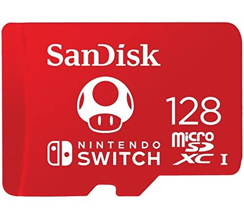 SanDisk 128 Go Carte microSDXC UHS-I pour Nintendo Switch - Produit sous licence Nintendo