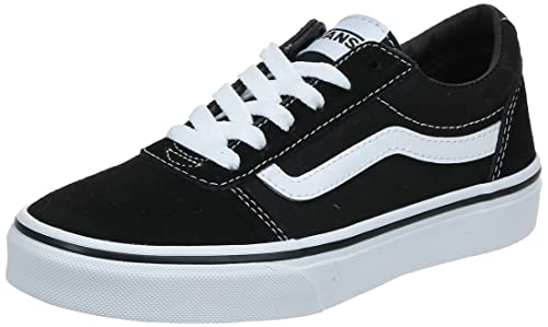 Vans Mixte enfant Ward Suede/Canvas Basket, Noir Suede Canvas Black White C4r, 37 EU