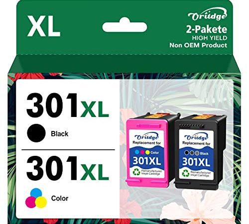 301XL Cartouches d'encre Remplacement pour Cartouche HP 301 Noir et Couleur pour Encre HP 301 XL Compatible pour HP301 Envy 5530 4500 4507 4520 DeskJet 1000 1510 2540 OfficeJet 2620 2622 4630