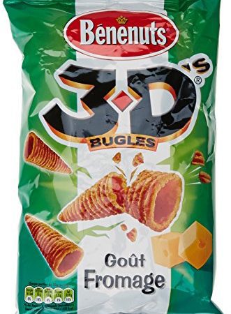 Benenuts Biscuits Apéritifs Bugles 3d'S Goût Fromage, 85g