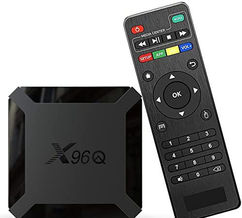 Box TV Android 10.0 - boitier IPTV TV 4K HD X96Q Mini - 2GO RAM - 16GO ROM Box Android TV WiFi 2.4G H313 CPU Cortex A53 - Lecteur Multimédia de Diffusion Votre Téléphone sur Votre télé