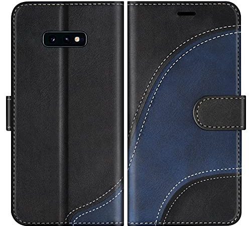 BoxTii Coque pour Galaxy S10e, Portefeuille Etui en Cuir PU, Magnétique Protection Housse Coque pour Samsung Galaxy S10e, Noir