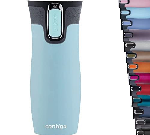 Contigo West Loop Autoseal Mug Isotherme, mug Isolant en INOX, mug à café à emporter, sans BPA, mug de Voyage étanche avec Couvercle Easy Clean, Garde Les Boissons Chaudes Jusqu’à 5h, 470 ML