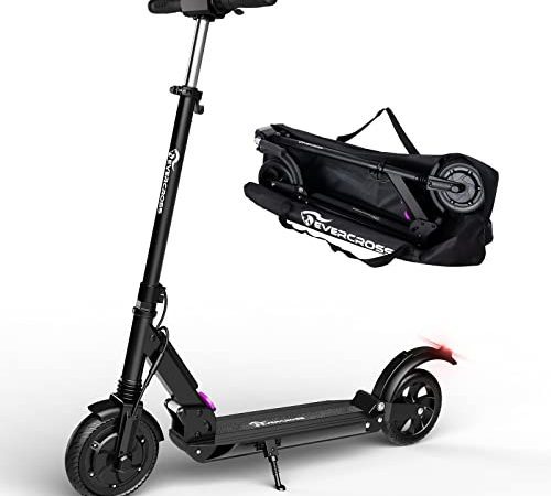 EVERCROSS EV08E Trottinette Électrique, Scooter Électrique 8" Pneus Solides, E-Scooter Pliable Jeunes et Adultes - 350W Moteur, 36V/7,8AH, 11,8KG, Écran LCD, Croisière de Vitesse, Sac