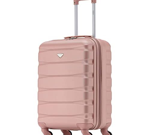 Flight Knight Bagage Cabine Leger a 4 Roues en ABS Approuve par Plus De 30 Compagnies Aeriennes, Dont Air France, easyJet et Ryanair (Priority) 55x40x20cm