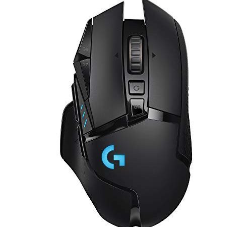 Logitech G502 LIGHTSPEED Souris Gamer sans Fil, Capteur Gaming HERO 25K, 25 600 PPP, RGB, Ultra-Léger, 11 Boutons Programmables, Batterie Longue Durée, POWERPLAY-compatible, PC - Noire