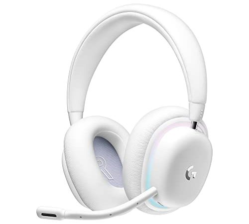 Logitech G735 casque gamer sans fil,éclairage personnalisable LIGHTSYNC RVB, Lightspeed, Bluetooth, connexion aux 3,5 mm pour PC, dispositifs mobiles, micro amovible avec le pack de jeu Les SIMS-Blanc