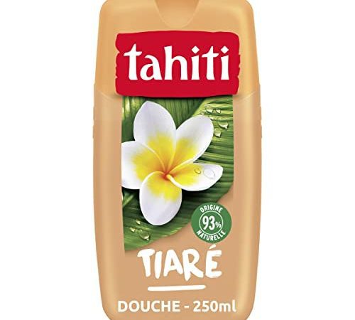 TAHITI - Gel douche Tahiti Tiaré Sensuelle - pH Neutre - Respecte la Barrière de Protection Cutanée Naturelle - Flacon de 250 ml