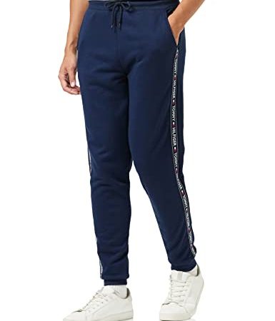 Tommy Hilfiger Pantalon de Jogging Homme Track Pant Hwk Regular, Bleu (Navy Blazer), M