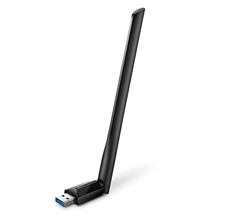 TP-Link Clé WiFi Puissante AC 1300 Mbps, dongle wifi, wifi usb, clé wifi puissante, antenne à gain élevé 5dBi, Compatible avec Windows 11/10/8.1/8/7 et macOS, Archer T3U Plus