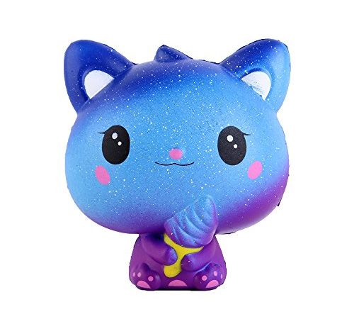 Anboor Squishies Chat crème glacée Galaxie Lente Augmentation Squeeze Jouets soulagement du Stress Squishies Jouet Animal Kawaii Prime Collection de Cadeaux Doux