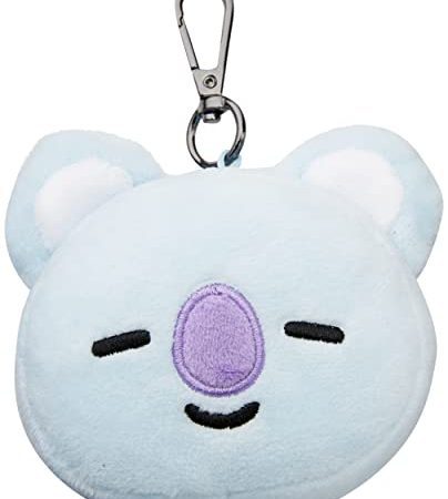 Aurora Produits officiels BT21 signés World, peluche porte-clés KOYA, 61336, bleu