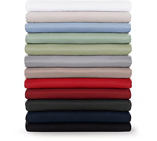 Blumtal - Drap Plat 2 Personnes 240x275 - Drap Plat 240x275 pour Lit 140x190/200 Et 160x200 - Drap 240x275 - Facile d'entretien en Microfibre Doux - sans Elastique - Gris