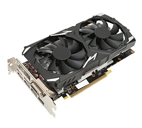 Carte Graphique RX580, Carte Graphique D'ordinateur 8 Go GDDR5 256 Bits avec Deux Ventilateurs 1284/7000 MHz, Carte Graphique Discrète de Jeu D'ordinateur de Bureau avec HDMI, 3 X DP pour Ordinateur