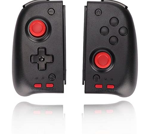 ciciglow Switch Controller Joy Con Para OLED Con Turbo Joy Con, Gamepad de repuesto Para OLED, controladores programables inalámbricos izquierdo y derecho, Plug and Play