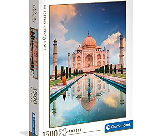 Clementoni Taj Mahal-1500 pièces-Puzzle Adulte-fabriqué en Italie, 31818, No Color