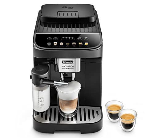 De'Longhi Magnifica Evo Machine a Café Grain ECAM292.81.B, Machine Expresso et Cappucino, 1.8L, 1450W, Noir [Exclusif Amazon]