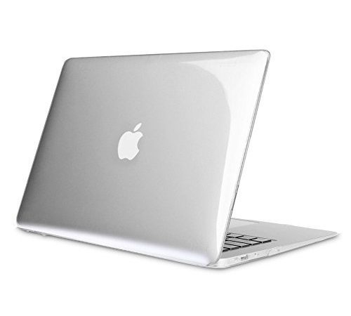 FINTIE Coque Compatible avec MacBook Air 13 Pouces A1466 / A1369 (Version 2010-2017) - Etui en Plastique Rigide Housse de Protection Fine et Légère, Transparent Cristallin