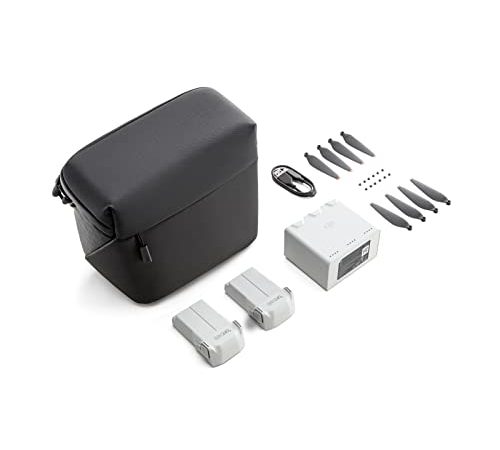 Kit Dji Mini 3 Pro Fly More, Inclut Deux Batteries de Vol Intelligentes, une Station de Recharge Bidirectionnelle, un Câble de Données, un Sac à Bandoulière, des Hélices de Rechange et des Vis