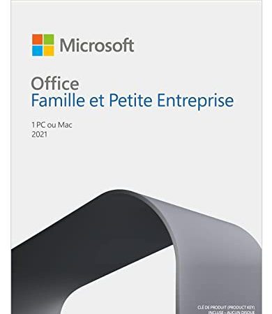 Office Famille et Petite Entreprise 2021 | Achat définitif​ | 1 PC ou MAC | Téléchargement