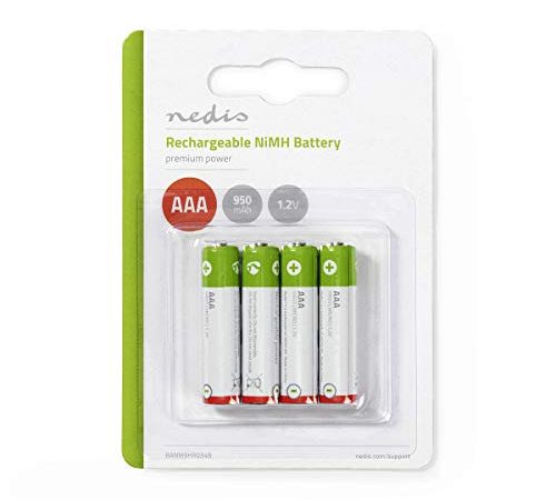Pile Rechargeable Ni Mh AAA Lr03 1.2 V 950 Mah 4 Pièces Blister