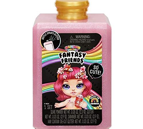 Poopsie, Rainbow Surprise, Fantasy Friends, Figurine Surprise dAns Flacon Magique, elle crache du Slime et poops des Paillettes, Modèles Aléatoires à Collectionner, Jouet pour Enfants dès 6 Ans, PPE43