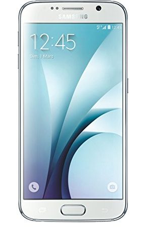 Samsung Galaxy S6 Smartphone débloqué 4G (32 Go - Ecran : 5,1 Pouces - Simple SIM - Android 5.0 Lollipop) Blanc (Reconditionné)