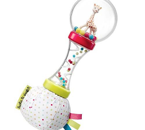 SOPHIE LA GIRAFE - Hochet Soft Maracas Sophie la girafe - Instrument de musique - Jouet d'éveil adapté aux mains de bébé - Développe la motricité et l'éveil de votre enfant