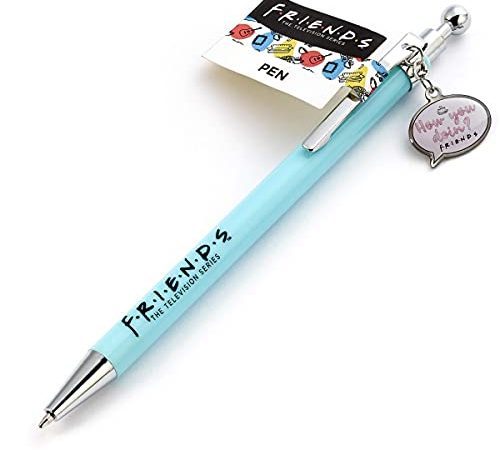 The Carat Shop Stylo à breloques Motif série TV Friends How you Doin? FTP0015 1 Unité (Lot de 1) Bleu